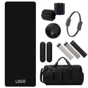 <b>Custom</b> <b>logo</b> Gym Yoga <b>Ball</b> & Round Pilates Ring Fitness Set Silicone Ankle Weights Resistance Band Pilates Kit - Product Image 4