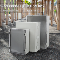 Boîtier de distribution électrique étanche IP67 Wanbo-50 en ABS/PC, modèle M1 à charnières, extérieur, 110V 32A, avec verrouillage multifactoriel, pour câble d'alimentation
