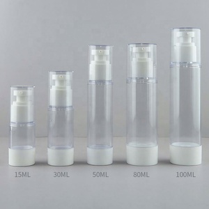 15ml 30ml 50ml 80ml 100ml 120ml Cosmetic Clear White <b>Black</b> Gold Airless Lotion Serum <b>Pump</b> Bottle With <b>Pump</b> Sprayer - Product Image 6