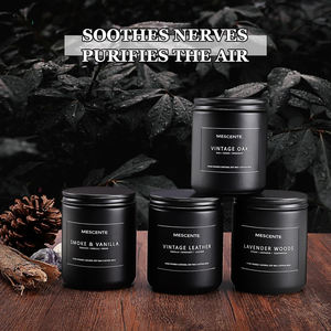 Vela Aromática <span class=keywords><strong>Negra</strong></span> Nórdica Personalizada al por Mayor de Mescente, en Frasco Pequeño, de Lujo, para Hombre y Regalo para el Padre - Product Image 5