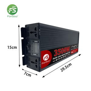 <span class=keywords><strong>Convertidor</strong></span> Solar Fonsoul <span class=keywords><strong>de</strong></span> 3500W, Onda Sinusoidal Pura, DC 12V 24V a 110V 60Hz, Alta Eficiencia, Inversor <span class=keywords><strong>para</strong></span> Auto y Hogar - Product Image 3