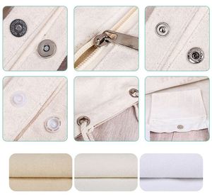 Custom Blank <b>Canvas</b> <b>Tote</b> Bag Print Shopping Shoulder Bag with Zipper - Product Image 5