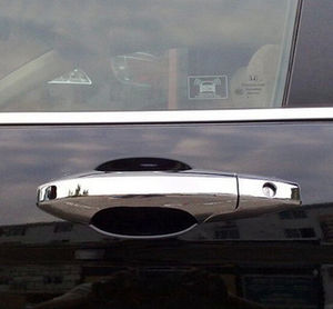 Накладка на дверную ручку из углеродного волокна для honda civic 8, crv 2006, 2007, 2008, 2009, 2010, 2011, 2012, аксессуары для автомобиля хром - Product Image 5
