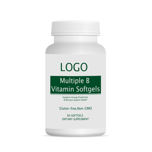 Gélules de vitamines B multiples en marque blanche OEM/ODM avec Vitamine B1, Vitamine B2, Vitamine B6, Niacinamide, Acide folique et Acide pantothénique - Product Image 1