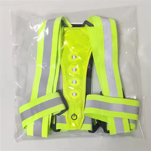 Veste de sangle de lumière led haute visibilité led <span class=keywords><strong>gilet</strong></span> de <span class=keywords><strong>sécurité</strong></span> réfléchissant <span class=keywords><strong>lumineux</strong></span> haute luminosité - Product Image 3