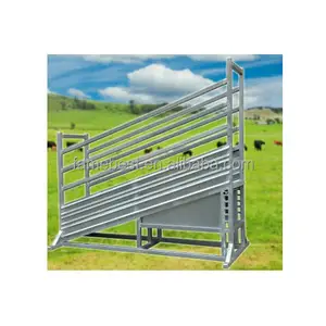 Factory price adjustable cattle loading ramp for cattle loading chutes