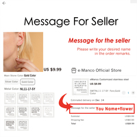 EMANCO Dropshipping Boucles d'oreilles personnalisées pour femme en acier inoxydable, motif fleur, bijoux, cadeau Saint-Valentin