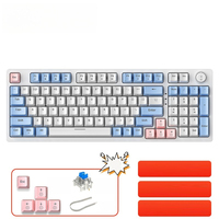 Interruptores Macro Retro RGB, Interruptores para Tablet con Retroiluminación de Arcoíris para Juegos en Windows e iOS, Interruptores para PC, Teclado Mecánico Transparente para Gamers