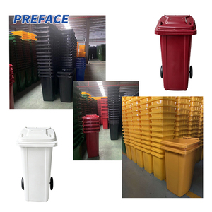 <span class=keywords><strong>Contenedor</strong></span> de <span class=keywords><strong>Basura</strong></span> Industrial <span class=keywords><strong>con</strong></span> <span class=keywords><strong>Ruedas</strong></span>, de Plástico, Color Verde Azulado, para Exteriores, de Gran Capacidad, Marca Preface OEM - Product Image 6