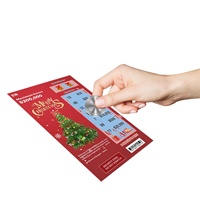 Jeu de loterie à gros prix avec billets à gratter personnalisés, conception sur mesure, impression sur écran, carton/carton duplex