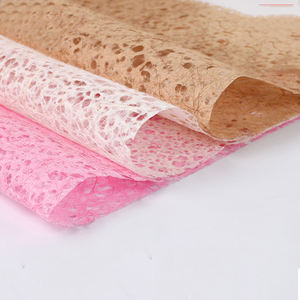 Papier d'emballage de fleurs évidées écologiques Fibre Tous matériaux naturels Papier d'emballage biodégradable pour bouquet - Product Image 2