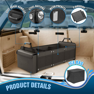 Organizador de <span class=keywords><strong>Maletero</strong></span> Personalizado para SUV de Lujo, Multiusos y Resistente, con Bolsa Refrigerante y Material Oxford - Product Image 4