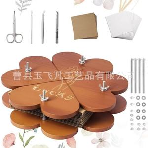 Wooden Flower Press 28x28x1cm Creative Plant Specimen Making Tool For Craft DIY - Product Image 1