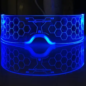 LED Glasses LED Visor Glasses With 7 Colors And 5 Modes Light Up Glasses Rechargeable Party Glasses Luminous Glasses