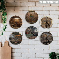 Juego de Relojes de Pared para Taller, Decoración Retro para Pared de Garaje