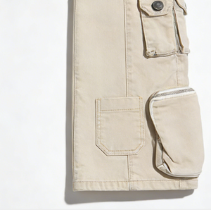 Pantalons évasés en denim écologiques Wangsheng pour hommes, trous moyens, respirants, vêtements de travail cargo, <span class=keywords><strong>Black</strong></span> <span class=keywords><strong>Friday</strong></span>, offres de pantalons utilitaires - Product Image 5