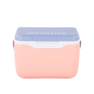 Icemaster vui vẻ 5.5L nhà sản xuất giá rẻ giá rò rỉ bằng chứng cấp thực phẩm PP nhỏ màu hồng 5.5L cắm trại hộp mát có tay cầm để câu cá - Product Image 1