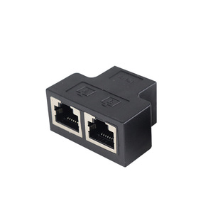 Adaptateur coupleur RJ45 noir LS-POE-013, connecteur droit pour câble réseau - Product Image 2