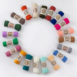 Ljtxl256 — foulard pour femmes, Turban décontracté, voile, 40 couleurs, en coton et lin, Hijab musulman, enveloppes de tête, foulards ethniques, printemps et été - Product Image 6