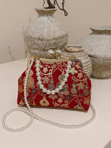 Bolso de Noche Vintage Personalizado de Fábrica, Bolso de Mano con Bordado, Cadena para Llevar al Hombro, Bolso Casual Tipo Bandolera - Product Image 2