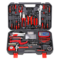 Kit de Herramientas Multifuncional Específico para Electricistas con Multímetro, Herramientas de Mantenimiento de Redes, Juego de Caja de Herramientas de Plástico OEM