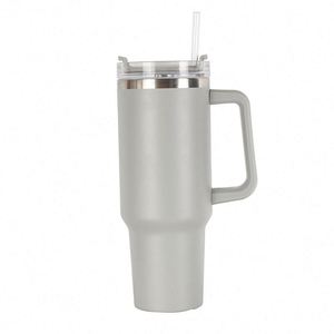 40oz & 30oz <b>Double</b> <b>Wall</b> Stainless Steel Tumbler with Handle Straw BPA Free Lid-Eco-Friendly Travel <b>Mug</b> Customized Color & Logo - Product Image 6
