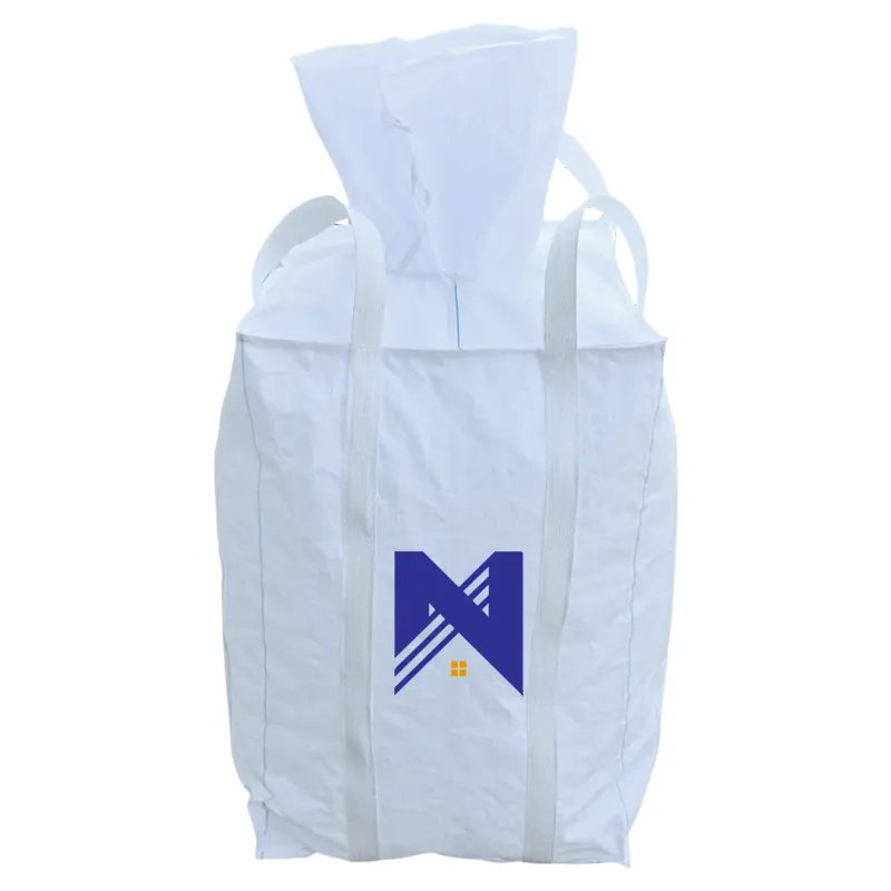 उच्च गुणवत्ता वाले बड़े बैग, वर्जिन पीपी बुना सुपर बोरी, गूज़नेक वाल्व के साथ थोक/जंबो बैग