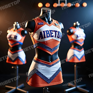 Ai dessine des uniformes de pom-pom girl 2025 nouveaux modèles uniformes de pom-pom girl à manches longues avec col et blings - Product Image 6