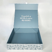 Carton de papier de conception rigide rigide A4 personnalisé personnalisé de luxe personnalisé fermeture à rabat magnétique poignée de boîte-cadeau stratification mate brillante