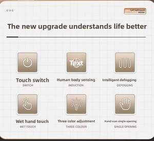 高清矩形化妆镜大尺寸玻璃，具有可调功能，提供更广阔的视野 - Product Image 6