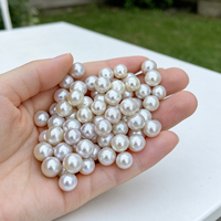 Perles de culture d'eau douce naturelles multicolores Muses Jewels, forme ronde, 6-7 mm, haute brillance, en vrac, sans trou, pour la fabrication d'accessoires
