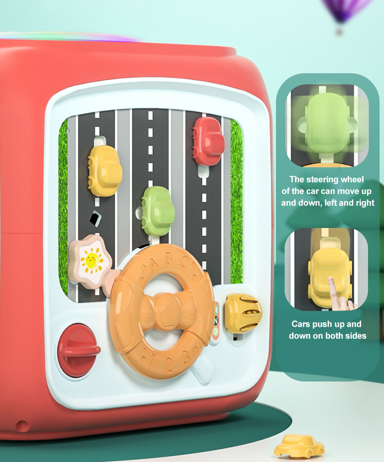 Baby play multifunction musical drum piano intellectual trending activity development cube toy