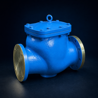 Válvula de Retención de Columpio Reforzada con Brida, ASTM A216 WCB, Acero Fundido, Clase ASME 1500, DN100/4 Pulgadas para Sistemas de Tuberías Industriales