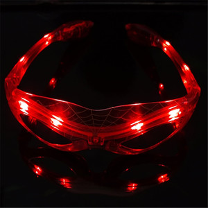 Luminous LED Glitter Spider <b>Glasses</b> <b>for</b> Halloween <b>Parties</b> Concerts Carnivals & Cosplay-<b>Plastic</b> Non-Rechargeable Battery Unisex - Product Image 5