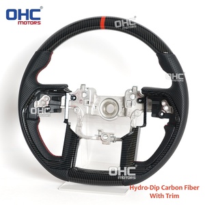 Volante de Fibra de Carbono Real para <span class=keywords><strong>Toyota</strong></span> <span class=keywords><strong>Tundra</strong></span> 2022-2026/Tacoma 2024-2026/Sequoia <span class=keywords><strong>2023</strong></span>-2026 con Bisel Decorativo (Envío desde Almacén en EE. UU.) - Product Image 4