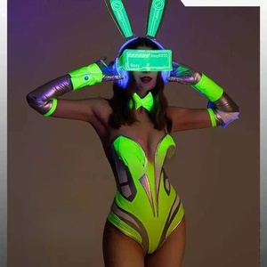 <span class=keywords><strong>Costume</strong></span> da Performance per Ragazze Coniglio con Stampe Digitali Luminose, Abito da Festa per <span class=keywords><strong>Donne</strong></span> - Product Image 4