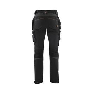 BLAKLADER - 719216459956D23 Pantalones artesanos elásticos de 4 vías para mujer Negro/Rojo-PANTALÓN DE TRABAJO EAN 7330509741962 - Product Image 2