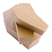ZL Halloween Logo personnalisé Mini gothique bonbons cils jouets emballage de cils boîte-cadeau en carton biodégradable cercueil avec couvercle