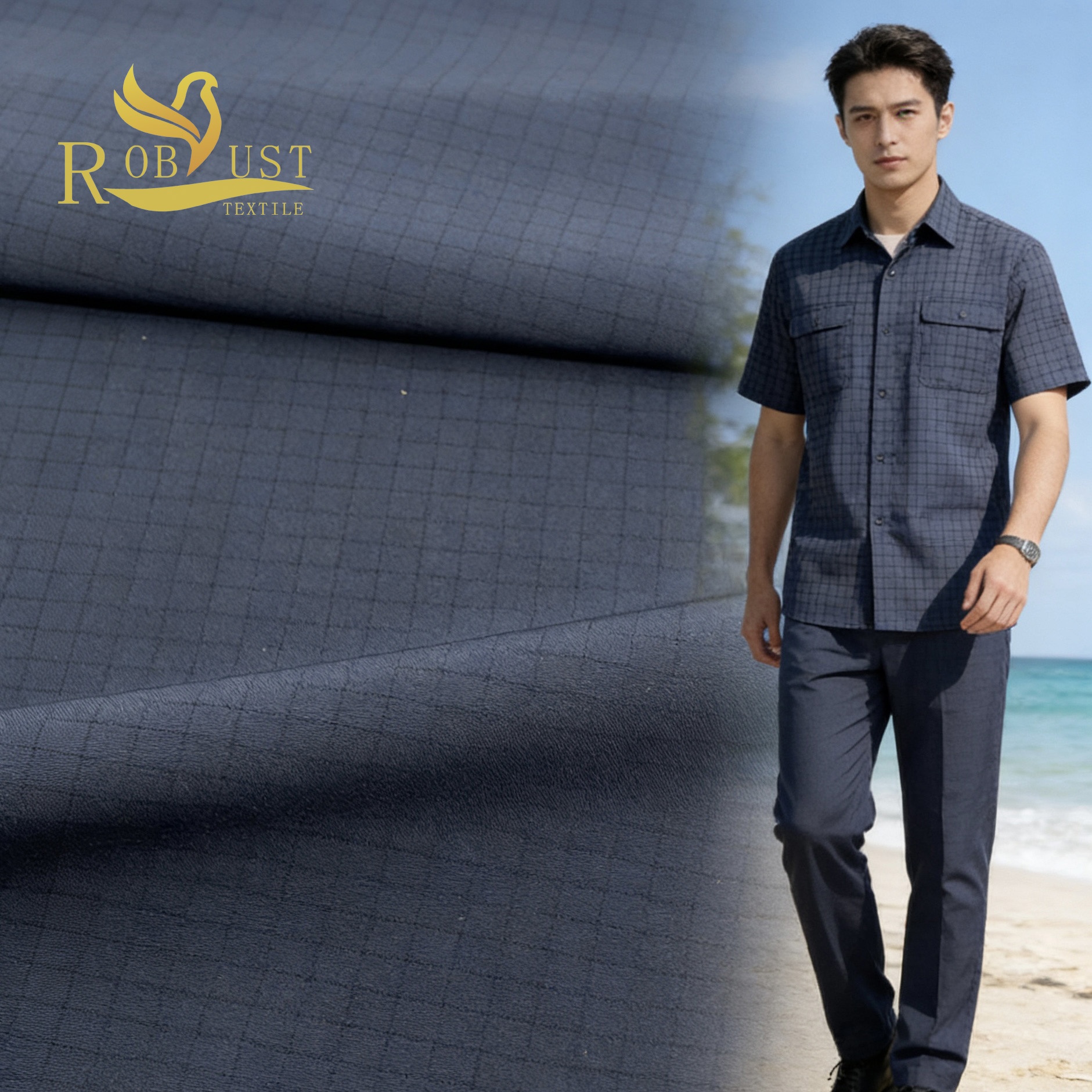Durable Anti-static 135gsm 88%Polyester 10%Spandex 2%Conductive Yarn Ripstop Stretch Functional Fabric for Workwear
