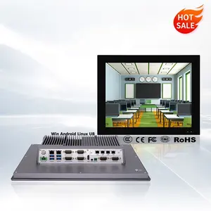 10.4/15/17/21.5 polegadas Industrial Fanless Tablet PC i7 7500U J1900 tudo em um metal computador IP65 sensível Touch Screen painel pc