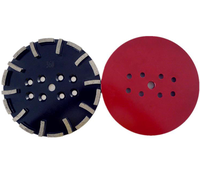 Disque de meulage diamanté pour sols en béton de 250 mm (10 po) à 20 segments pour la préparation des sols et l'élimination des revêtements