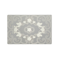 Napperon de table de restaurant de PVC de rectangle d'or rose de 45*30 cm