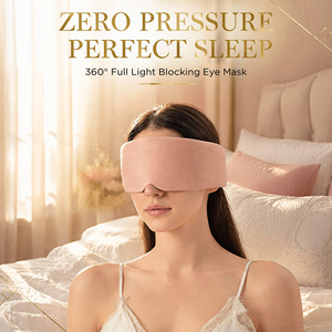 Ice Silk Breathable <b>Sleep</b> Mask Soft 3D Contoured <b>Light</b> Blocking Eye Cover Travel Nap Night Rest Blindfold for Women Men - Product Image 2