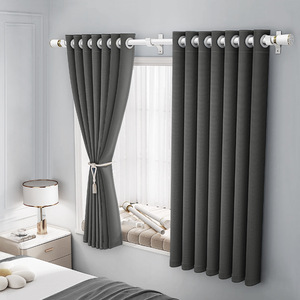 Cross-biên giới Micro từ hai mặt Linen xuất khẩu Chứng Khoán cho hoàn thành tùy chỉnh bóng rèm cửa đầy đủ Màn cao hiện đại - Product Image 1