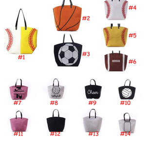 Vente en gros monogramme Sac de voyage de plage Baseball Football Basketball Softball Sport Poignée en cuir Sac <span class=keywords><strong>fourre</strong></span>-tout de sport - Product Image 6