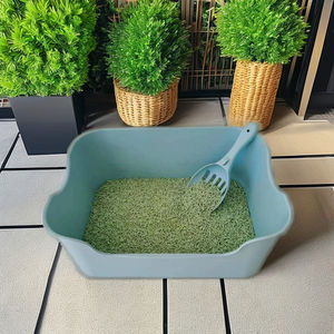 Caja de Arena para Gatos Autolimpiable, de Gran Espacio, <span class=keywords><strong>Bandeja</strong></span> de Arena para Mascotas, Plástico Cuadrado, Fabricación Directa de Fábrica - Product Image 2