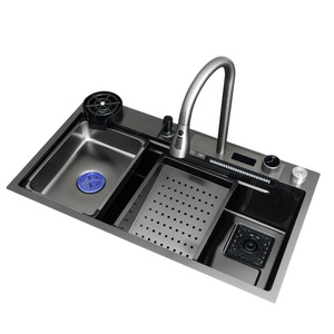 Fregadero de Cocina Inteligente con Pantalla Digital y Grifo Cascada, Nueva Tendencia 2026, Ideal para Hoteles y Cocinas con Lavabo Sobre Encimera - Product Image 2