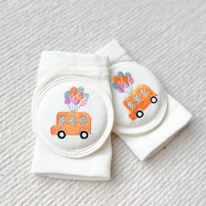 Niños gateando seguridad transpirable antideslizante suave punto bebé pequeño lindo Brace algodón rodillera mangas calcetines conjunto - Product Image 5