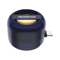 Mini-enceinte portable sans fil transfrontalière à branchement direct Type-C pour téléphone portable avec subwoofer externe et fonction vocale