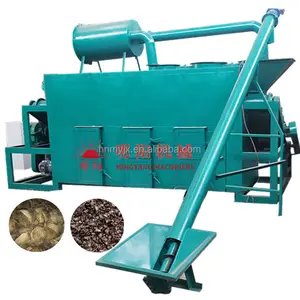 Horizontal charcoal retort kiln biochar machine wood vinegar continuous carbonization furnace with hydrothermal carbonization